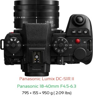 Panasonic S1R II with Panasonic 18-40mm F4.5-6.3 Lens Size