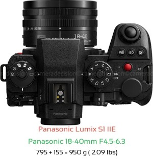 Panasonic S1 IIE with Panasonic 18-40mm F4.5-6.3 Lens Size