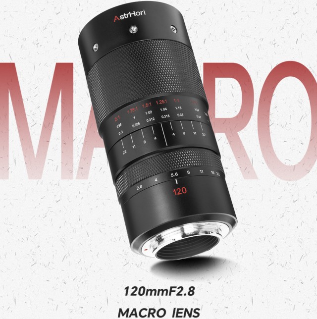 Astrhori 120mm F2.8 is a 2x Macro Lens with FF Coverage for Sony E, Canon RF, Nikon Z, Leica L Mounts