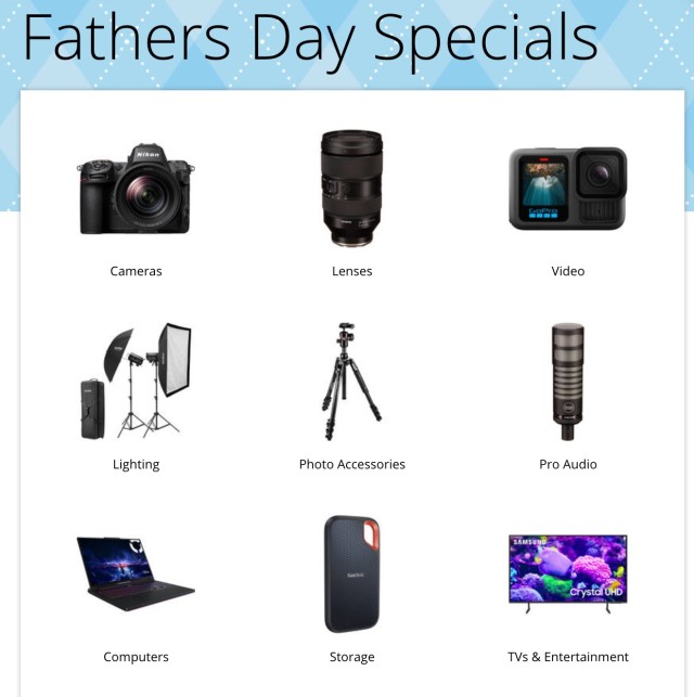 B&H Photo Fathers Day Deals 2025