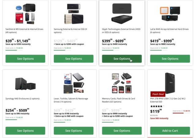 BIG Storage Deals March 31