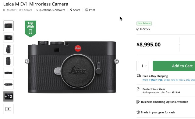 Leica M EV1 In Stock