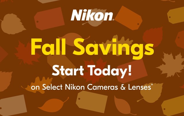 Nikon Fall Sales Starts in the US Today