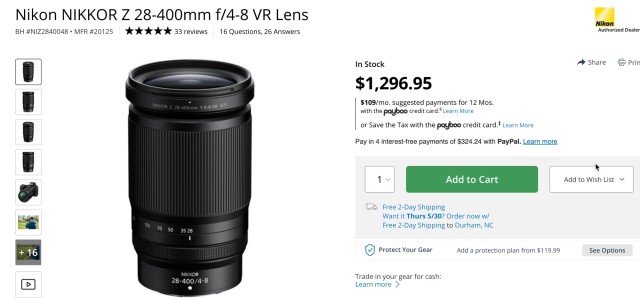 Nikon Z 28-40mm in Stock for the first time!
