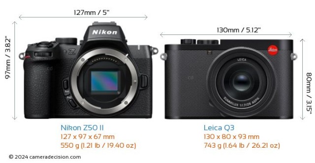Nikon Z50 II and Leica Q3 In-Stock