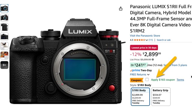 Panasonic S1R II is $565 Off on Amazon