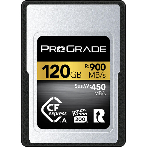 ProGrade Digital 120GB CFexpress 2.0 Type A Gold Memory Card for 99 USD
