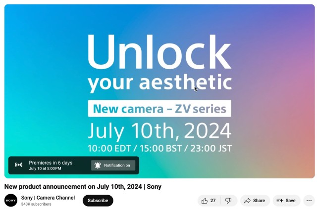 Sony ZV-E10 II Teaser is on!