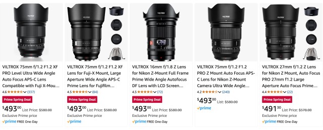 Viltrox Lens Deals at Amazon