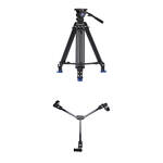 Benro BV8 Pro Twin-Leg Video Tripod Kit with DL-08 Tripod Dolly for the Sony FX3