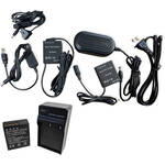 Bescor BLH1 Battery with Charger, USB-C Dummy Battery, AC Power Adapter Kit with D-Tap Converter for the Olympus E-M1 III
