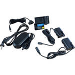Bescor LP-E6 Battery, Charger, USB Type-C Dummy Battery, AC Power Adapter Kit with D-Tap Converter for the Canon 5D MIII