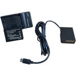 Bescor NPW126S Dummy Battery with Regulated USB-C & NPW126S Battery & Charger Kit for the Fujifilm X-T3