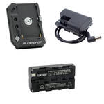 Blind Spot Gear Power Junkie V2 with NP-F550 Battery and Canon LP-E6 Battery Adapter Kit (Barrel Connector) for the Z CAM E2C 4K