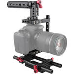 CAMVATE Camera Half Cage with 15mm Rod Support & Top Handle for the Canon 1D X III