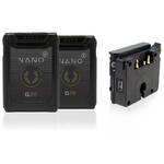 Core SWX NANO Micro 98Wh Li-Ion 2-Battery Kit with Battery Plate for RED KOMODO (Gold Mount) for the RED Komodo 6K