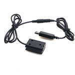 DigitalFoto Solution Limited Sony NP-FW50 Full Decoding Dummy Battery + 5V/2A Single USB Cable for the Sony ZV-E10