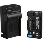 Dracast 2 x NP-F 2200mAh Batteries and 2 x Charger Kit for the Blackmagic Cinema 6K