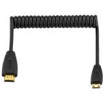 Elvid HDMIAC-030-C Coiled High-Speed Mini-HDMI to HDMI Cable (11 to 36