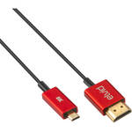 Elvid Hyper-Thin 8K Ultra High-Speed Micro-HDMI to HDMI Cable (3') for the Sony A7S