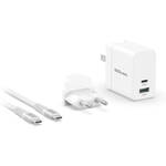 EZQuest UltimatePower 65W 2-Port GaN USB Type-C PD Wall Charger for the Canon G5 X MII