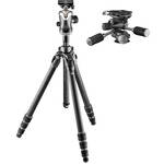 Gitzo GK2542-82QD Mountaineer Series 2 Carbon Fiber Tripod with Center Ball Head & GHF3W 3-Way Fluid Head (Special 50th Anniversary Kit) for the Canon 1D X II
