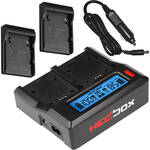 Hedbox RP-DC50 Digital LCD Dual Battery Charger Kit with RP-BPA60 Battery Plates for the Canon EOS C70
