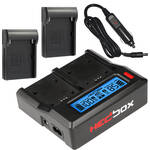Hedbox RP-DC50 Digital LCD Dual Battery Charger Kit with RP-DBP975 Battery Plates for the RED Komodo 6K