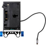 IndiPRO Tools Battery Plate with 15mm LWS Rod Bracket for Blackmagic PYXIS (Gold Mount, 16