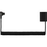 IndiPRO Tools Braided Coiled D-Tap Power Cable to NP-FZ100 Dummy Battery for the Sony A7R III