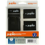 Jupio Pair of DMW-BLC12E Batteries and USB Single Charger Value Pack for the Panasonic FZ300