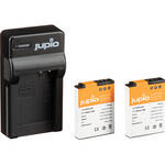 Jupio Pair of EN-EL12 Batteries and USB Single Charger Value Pack for the Nikon A1000