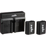 Jupio Pair of NP-FZ100 V3 Batteries & USB Dual Charger Value Pack (2040mAh) for the Sony A9 II