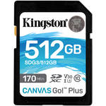 Kingston 512GB Canvas Go! Plus UHS-I SDXC Memory Card for the Sony A6400