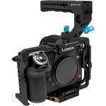 Kondor Blue Camera Cage with Remote Trigger Handle for Panasonic Lumix S1/S1R/S1H (Raven Black) for the Panasonic S1R