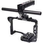 LanParte Camera Cage with 501-Compatible QR Plate & R/S Top Handle for Panasonic S1/S1H for the Panasonic S1