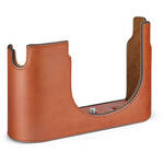 Leica Half Case Q3 (Leather, Cognac) for the Leica Q3 43