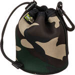 LensCoat LensPouch (Small Wide, Forest Green Camo) for the Fujifilm XF 18-120mm F4