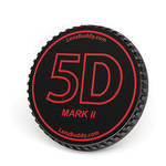 LenzBuddy Body Cap for Canon EF Mount Cameras (5D Mark II, Black/Red) for the Canon 1D X III