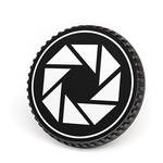 LenzBuddy Body Cap for Nikon F Mount Cameras (Aperture, Black/White) for the Nikon D5500