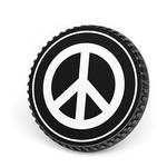 LenzBuddy Body Cap for Nikon F Mount Cameras (Peace Sign, Black/White) for the Nikon D7500