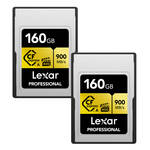 Lexar 160GB Professional CFexpress Type A Card GOLD Series (2-Pack) for the Sony A7R V