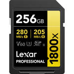 Lexar 256GB Professional 1800x UHS-II SDXC Memory Card (GOLD Series) for the Fujifilm GFX 100RF