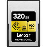 Lexar 320GB Professional CFexpress Type A Card GOLD Series for the Sony A9 III