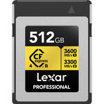 Lexar 512GB Professional GOLD CFexpress 4.0 Type B Memory Card for the Panasonic S1