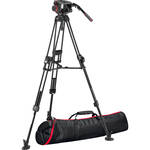 Manfrotto 509HD Tripod System with Aluminum 645 Twin FAST Legs, 2-in-1 Spreader & Carry Bag for the RED Komodo 6K