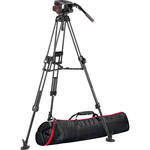 Manfrotto 509HD Tripod System with Carbon Fiber 645 Twin FAST Legs, 2-in-1 Spreader & Carry Bag for the RED Komodo 6K
