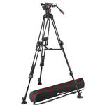 Manfrotto 608 Nitrotech Fluid Head with 645 FAST Twin Aluminum Tripod System and Bag for the Sony FX30