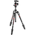 Manfrotto Befree Advanced Carbon Fiber Travel Tripod with 494 Ball Head (Twist Locks, Black) for the Fujifilm GFX 100 II