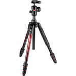 Manfrotto Befree Advanced Travel Aluminum Tripod with 494 Ball Head (Twist Locks, Red) for the Nikon Z9
